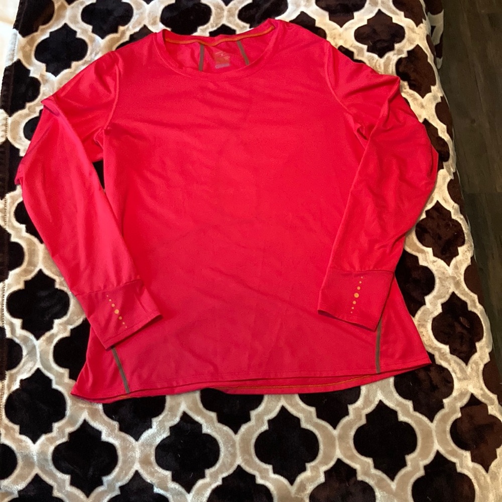 Size XL hot pink Tommie Copper Cool Copper long sleeved compression tunic top
